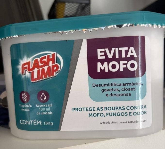 Evita Mofo Desumidificador Flash Limp 180g + Frete Grátis