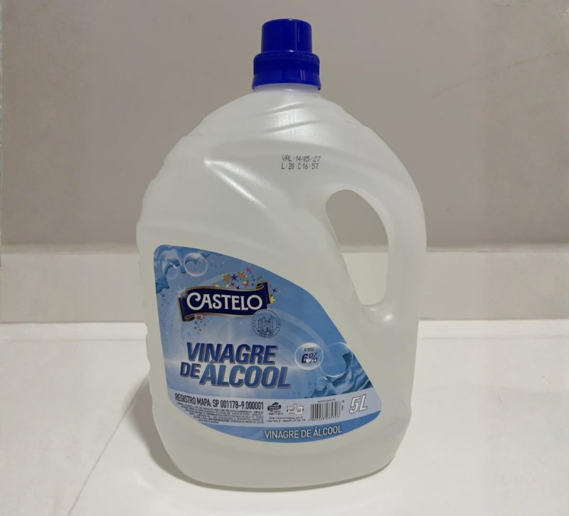 Vinagre de Álcool Concentrado 6% Castelo 5l