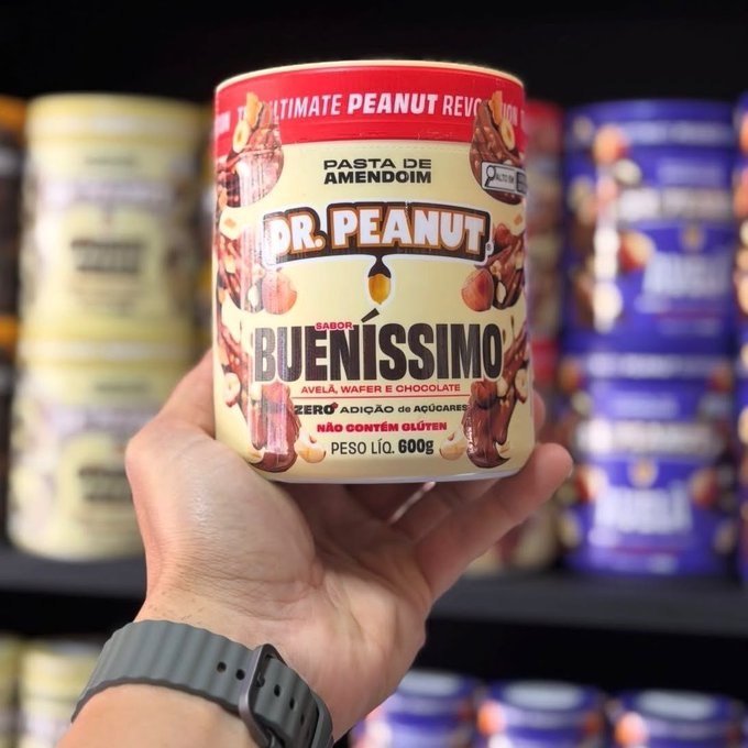 Pasta de Amendoim Dr. Peanut com Whey Protein Bueníssimo 600g + Frete Grátis