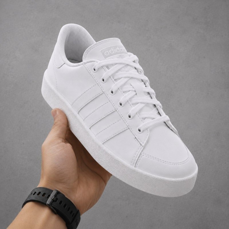 Tênis Masculino e Feminino Jump Hook adidas Branco Lisa 42 Br