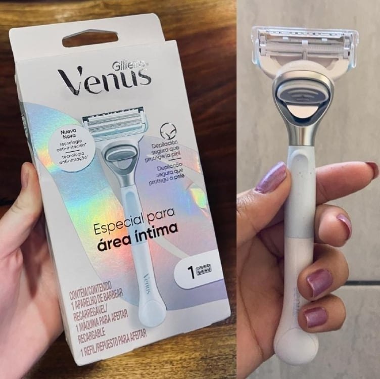 Gillette Venus para Área Íntima, Aparelho de Depilação Íntima 1 Unidade