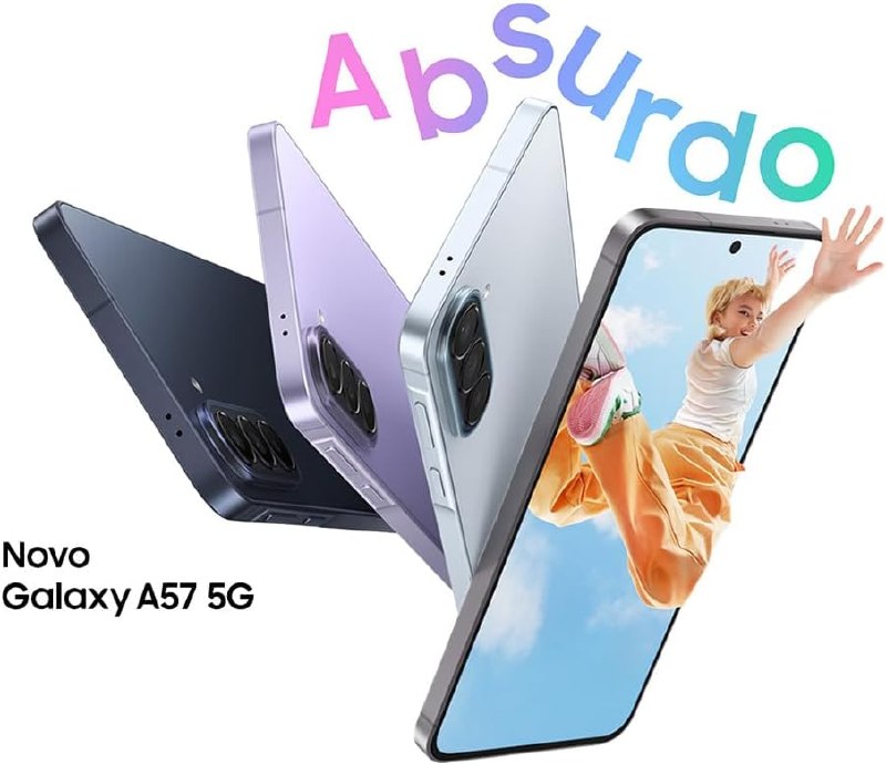 Samsung Galaxy A57 5G 128GB 8GB RAM - Câmera 50MP IP68 - Azul Escuro