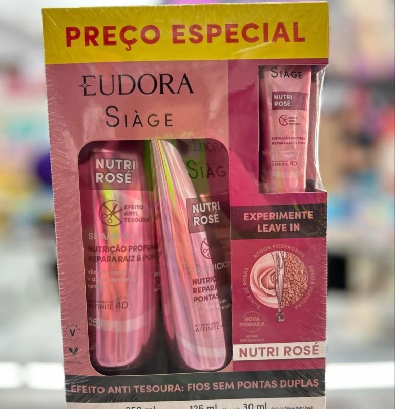 EUDORA SIAGE PROMOPACK NUTRI ROSE (3 produtos)