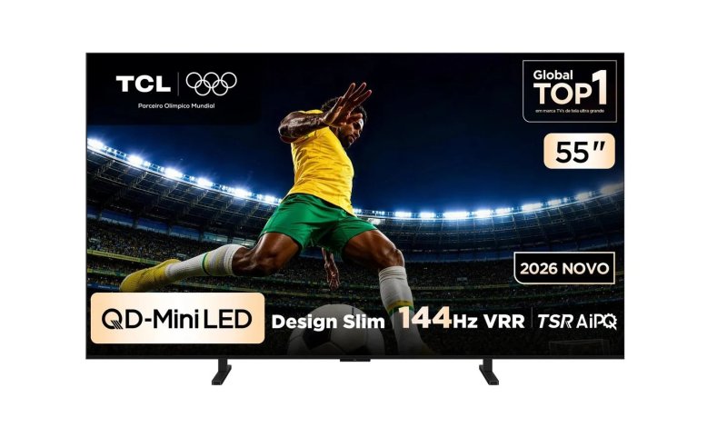 Smart TV TCL 55 Polegadas QLED Mini LED 4K A400M