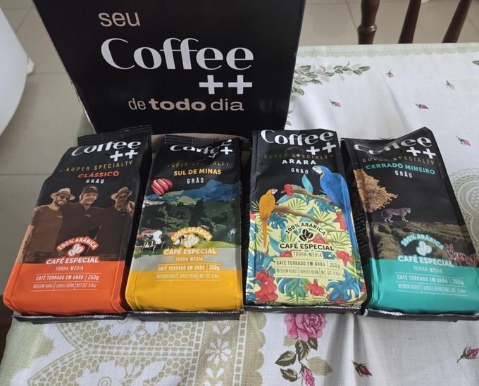 Kit 4 un. Coffee++ Café Especial Em Grãos + Frete Grátis