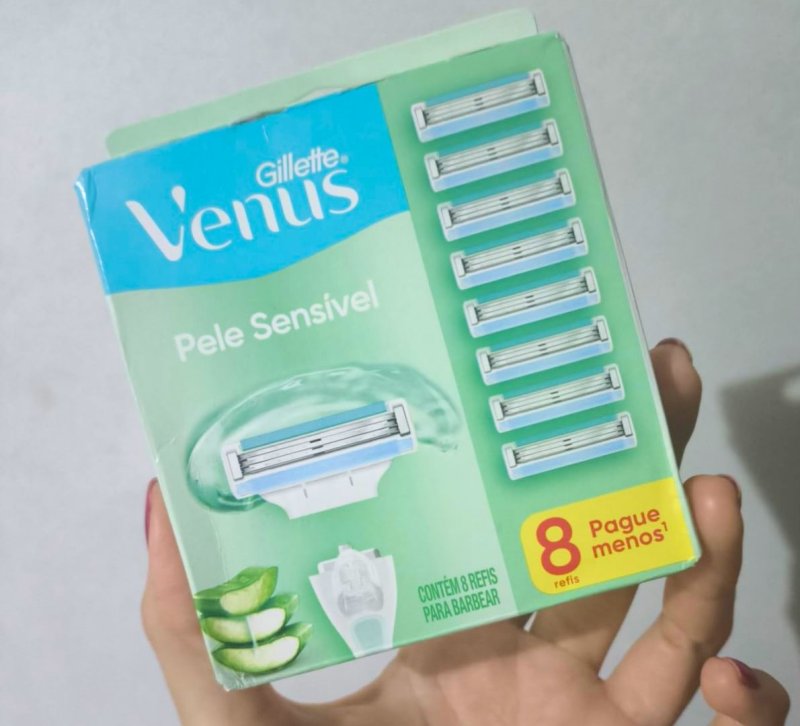 Gillette Venus Pele Sensível Carga para Aparelho de Depilar, 8 Unidades