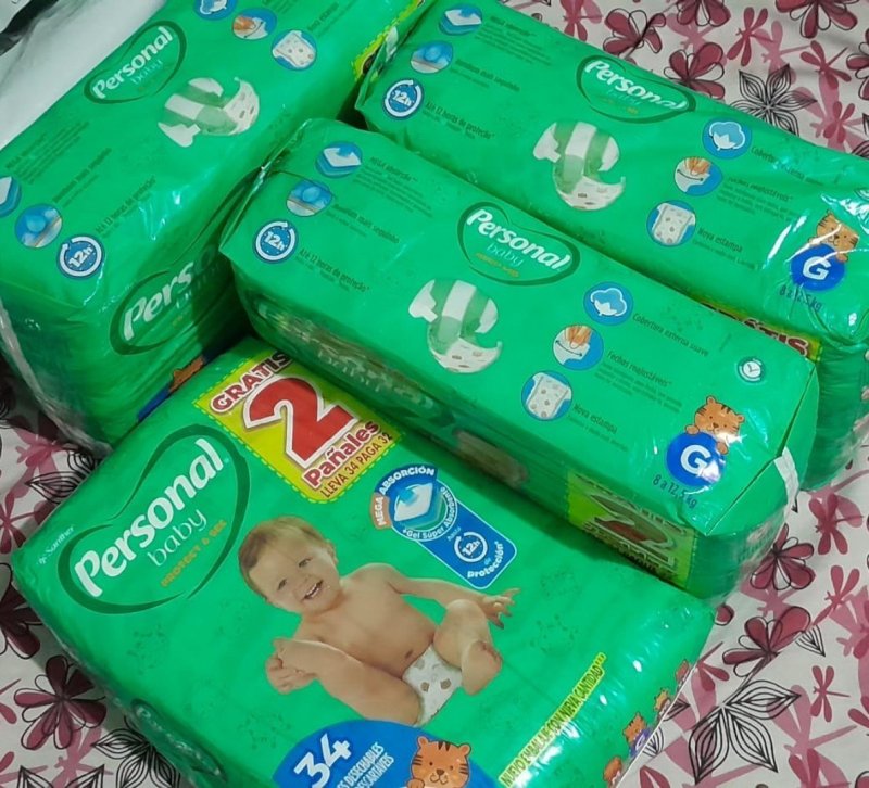 Fralda Infantil Personal Baby Protect e Sec G Mega 9x34pads Leve 34 pague 32 Unidades