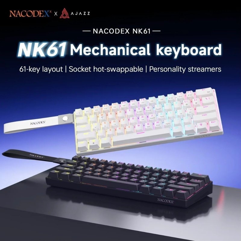 Teclado Mecanico Ajazz X Nacodex NK61, Switch Red
