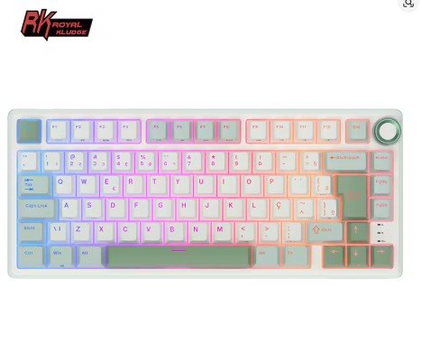 Teclado Mecânico RKR75 ABNT 75% SKYCYAN com Fio