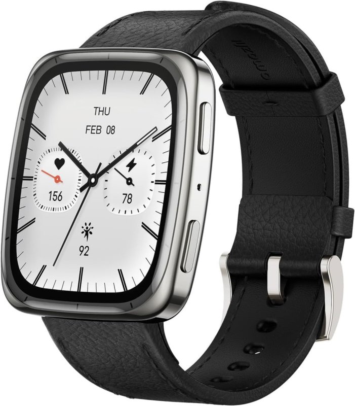 Amazfit Active 2 Smartwatch 1.75'' GPS 44mm - 160+ Modos Esportivos, Bateria 10 Dias