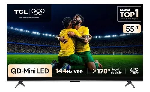 Smart TV TCL 55 Polegadas QLED Mini LED 4K C6K