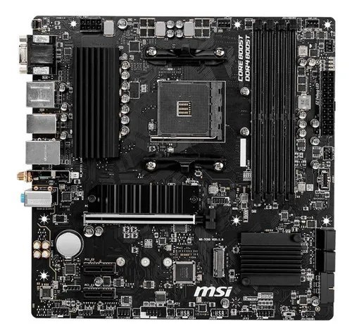 Placa Mãe Msi B550m Pro-vdh Wifi Ddr4 Socket Am4 Cor Preto