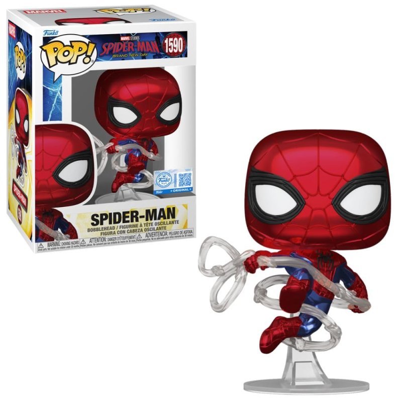 Funko Pop! Boneco Marvel Homem-Aranha: Um Novo Dia