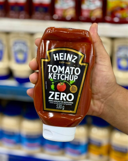 Heinz Ketchup Zero Açúcar 530g + Frete Grátis