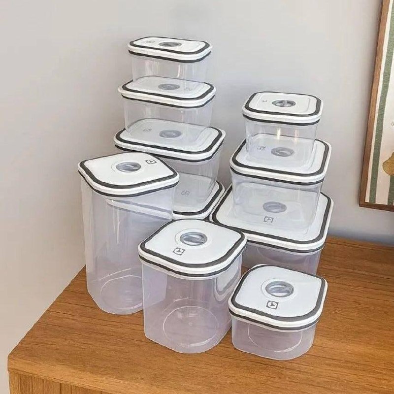 Kit com 10 Potes Herméticos Electrolux de Plástico