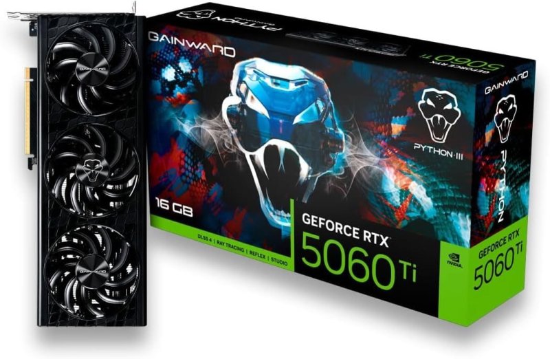 Nvidia RTX 5060TI 16GB PYTHON III GDDR7 128BITS GAINWARD