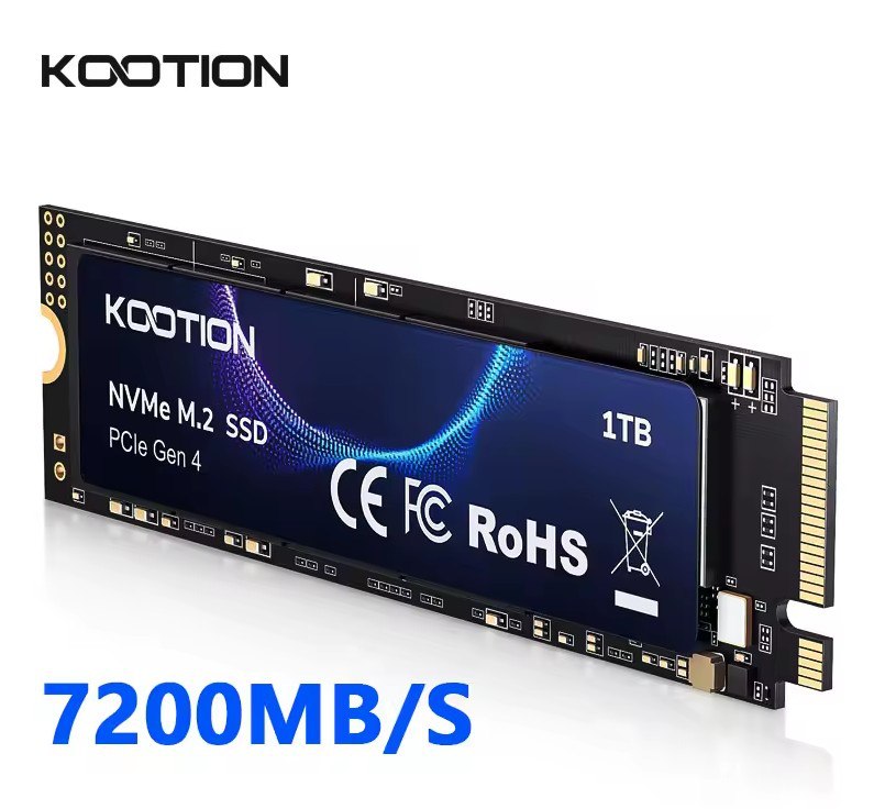 SSD NVME KOOTION X16 PLUS de 1TB, GEN4 e 7400MB/s