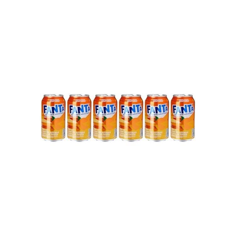 Pack de Fanta Laranja Zero lata 350ml 6 unidades