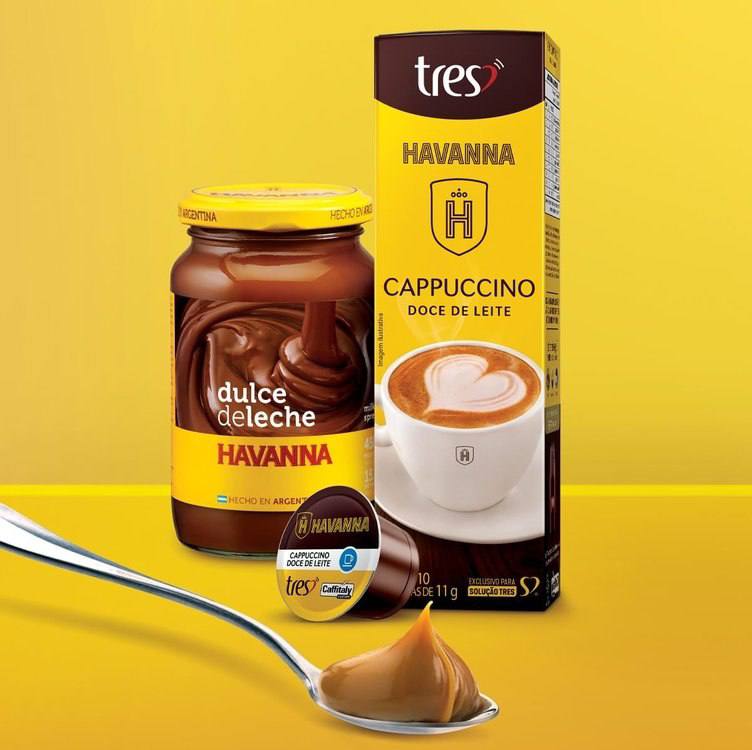 Capsula de Cappuccino Doce De Leite TRES 3 Corações 10 unid