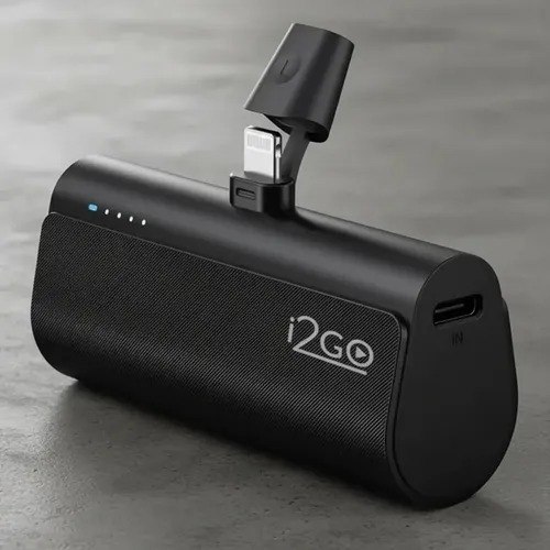 I2GO, Carregador Portátil (Power Bank), Pocket, 5000mAh, Não Necessita Cabos, Modelo Lightning + Frete Grátis
