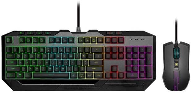 Cooler Master Kit Teclado E Mouse Gamer Membrana Devastator 3 Rgb Preto Usb Abnt2