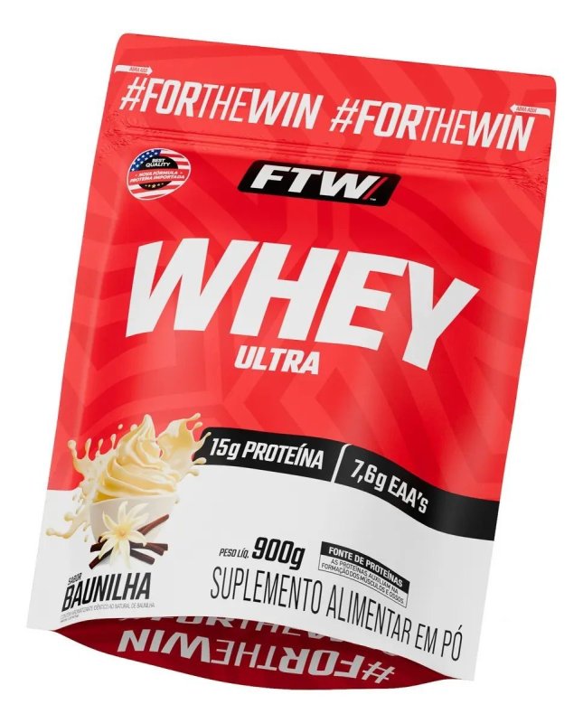 Whey Protein Ultra Refil 900g Sabor Baunilha - FTW