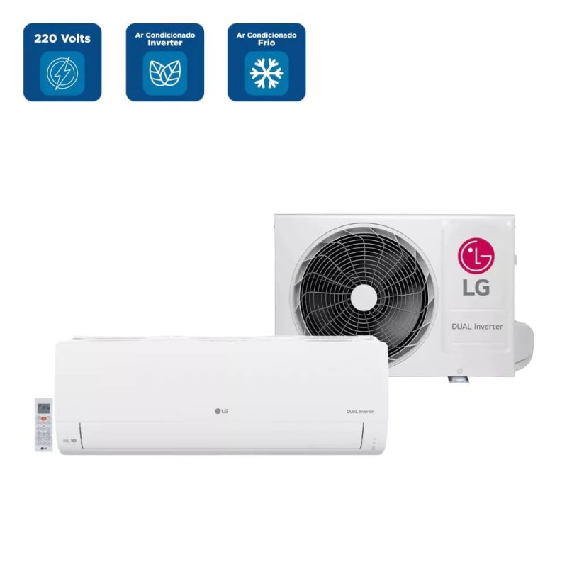 LG Ar Condicionado Split Dual Inverter AI Voice 9000 BTU/h Frio