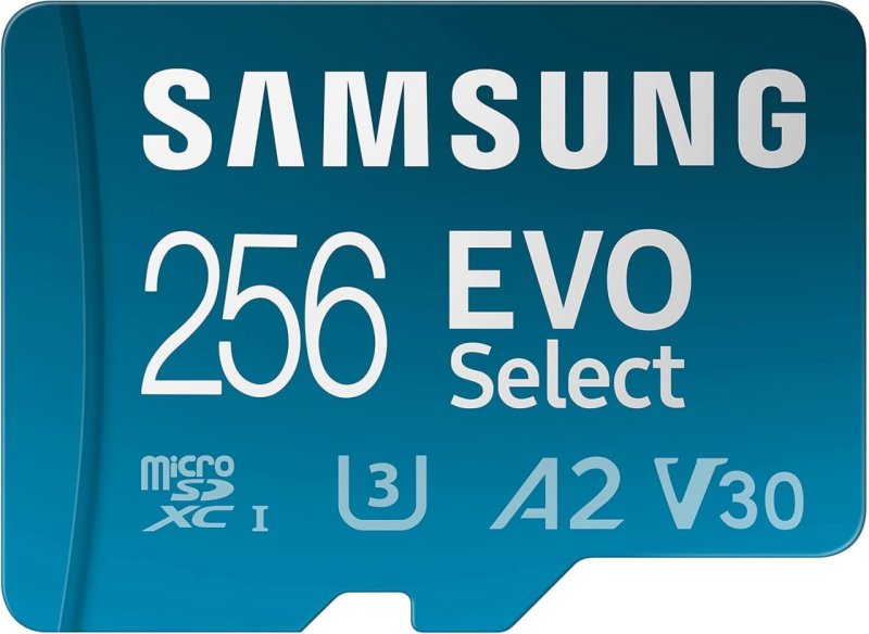 Cartão de memória microSDXC 256GB Samsung EVO Select