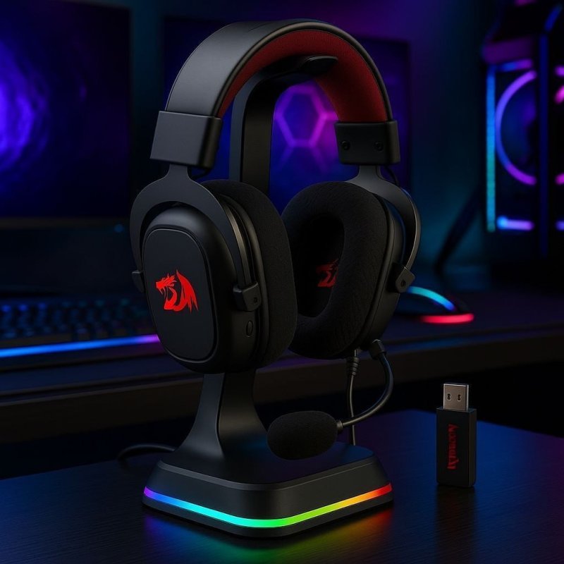 Headset Redragon Zeus Pro Sem Fio 7.1 H510-PRO