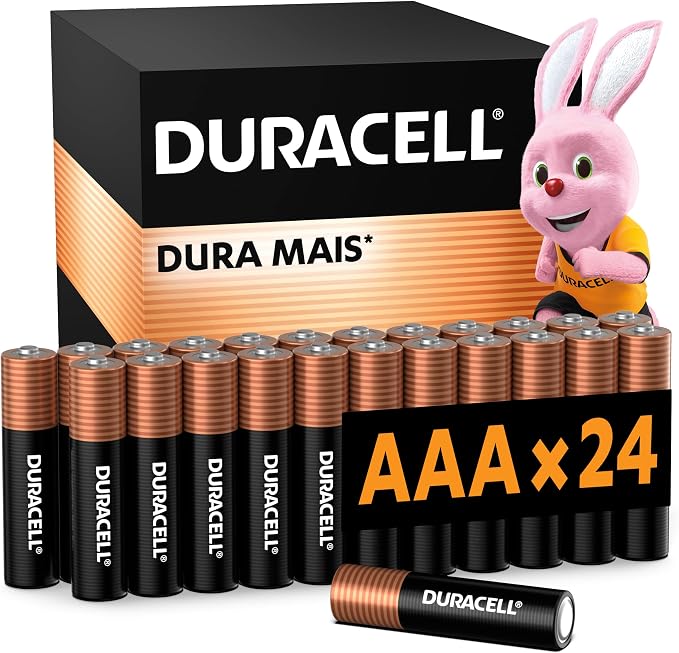 Duracell Pilhas Alcalinas AAA Pack 24 Unidades - Controle e Brinquedos