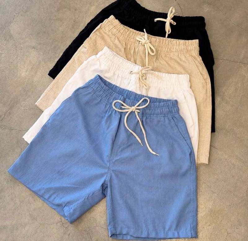 Kit 3 Shorts Masculino Bermuda Linho Verão Envio Imediato