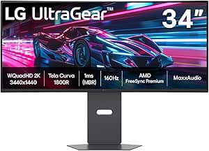 Monitor Gamer LG UltraGear™ Curvo 34G600A-B 34" QuadHD 2K