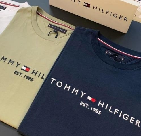 Camiseta Tommy Hilfiger Masculina Logo Tee Marinho