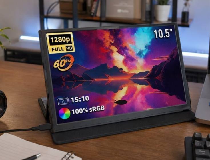 Monitor Portátil ZSUS 14", FHD, 60Hz, IPS, 100% sRGB