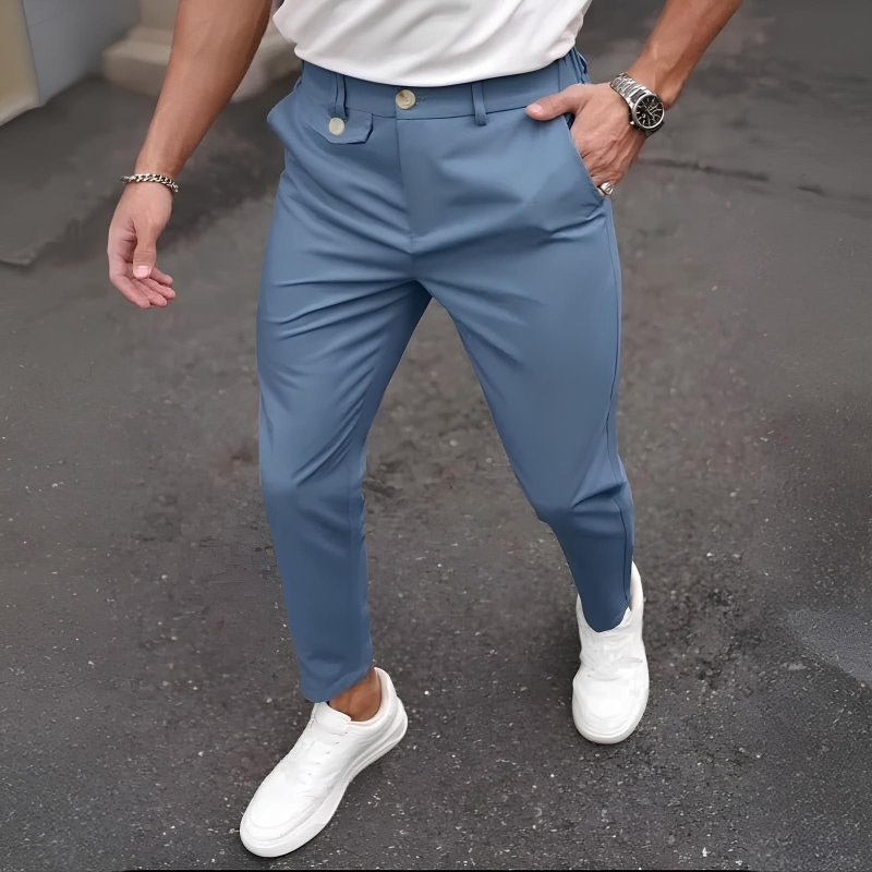 Calça Masculina Alfaiataria Italiana Moderna Social Aba