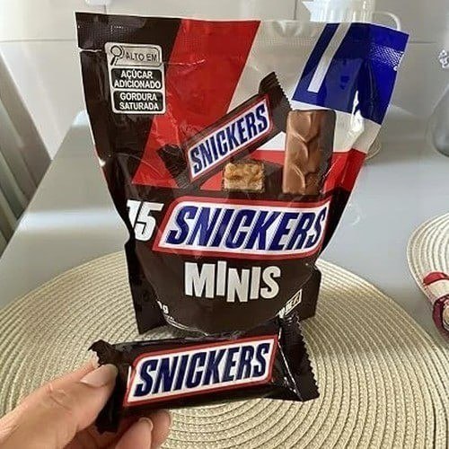 Chocolate Snickers Original Minis 15Un + Frete Grátis