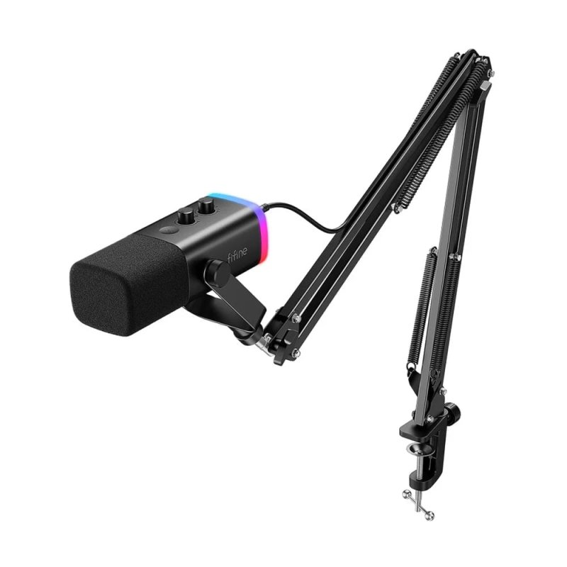 Microfone Fifine Ampligame AM8T USB/XLR + Suporte Articulado