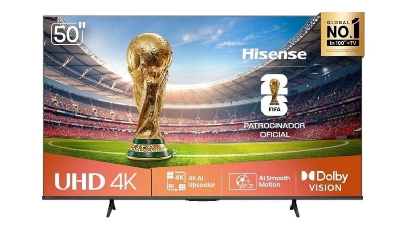 Smart TV Hisense 50" 4K UHD 50A6NV