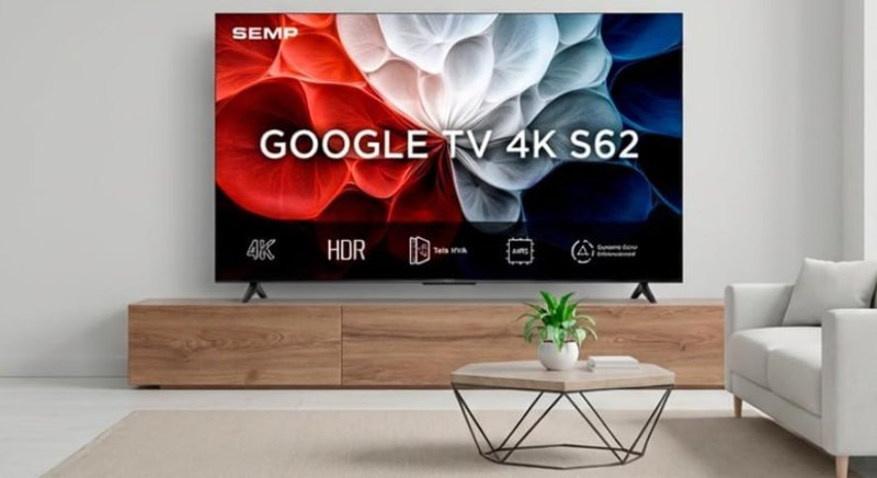 Smart TV Semp 43 Polegadas LED Hva 4K S62 WiFi Bluetooth Google TV 3 HDMI HDR10+ Dolby Audio 43S62