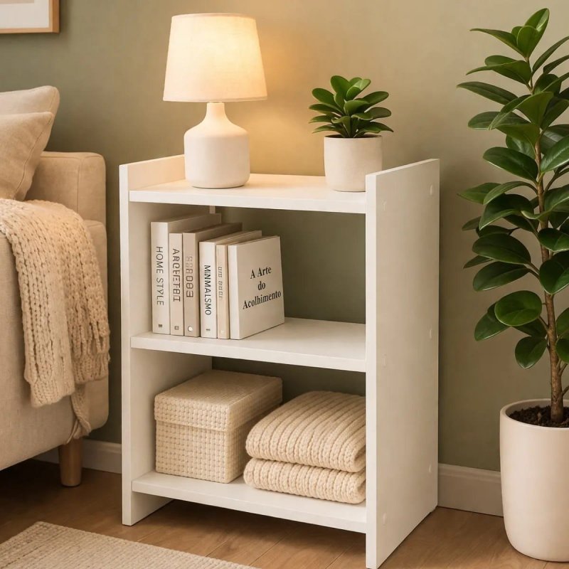 Mesa Mesinha Cabeceira Nicho Moderna Compacta Pequena Quarto + Frete Grátis