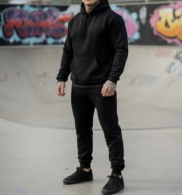 Conjunto Calça E Blusa De Moletom Liso Masculino Unissex