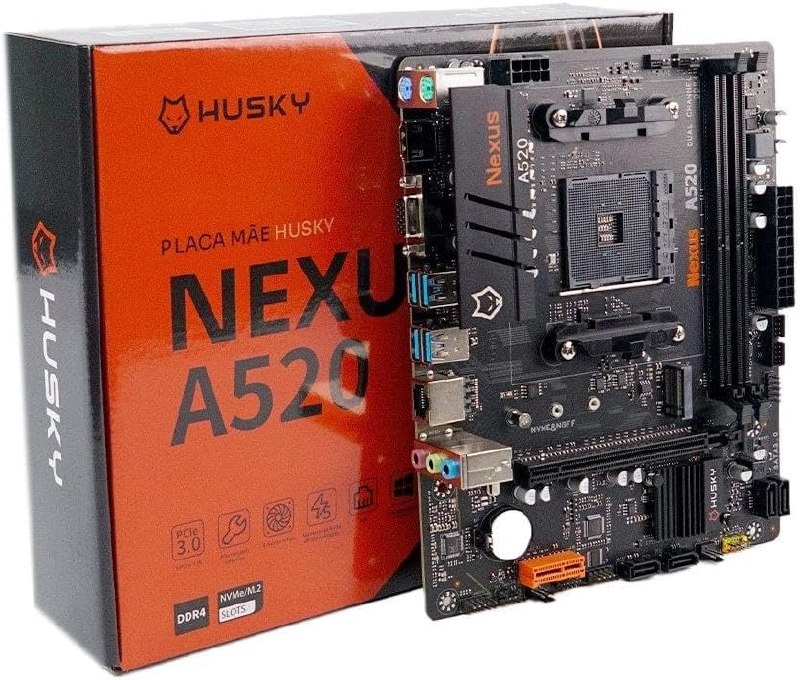 Placa-Mãe Husky Nexus A520, M.2 NVMe, DDR4 3200MHz