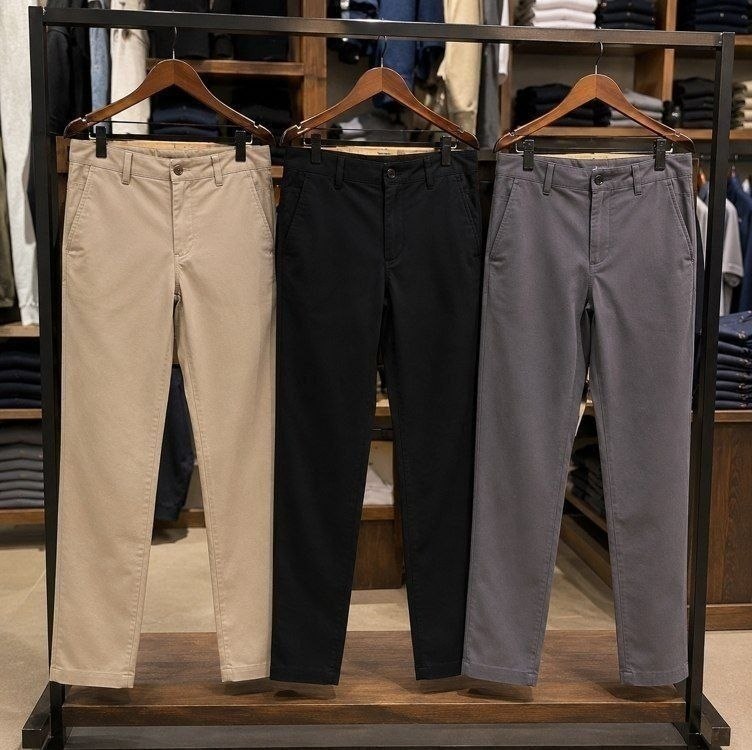 Kit 3 Calça Masculina Sarja Slim Alfaitaria Esporte Fino