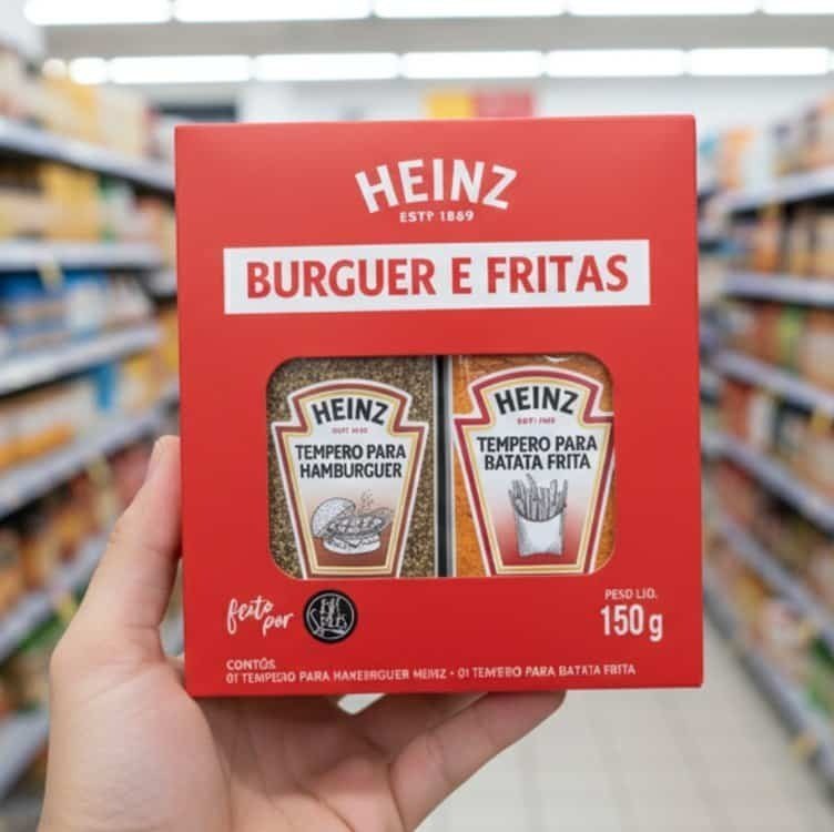Kit Temperos Heinz para Hambúrguer e Batata 150g