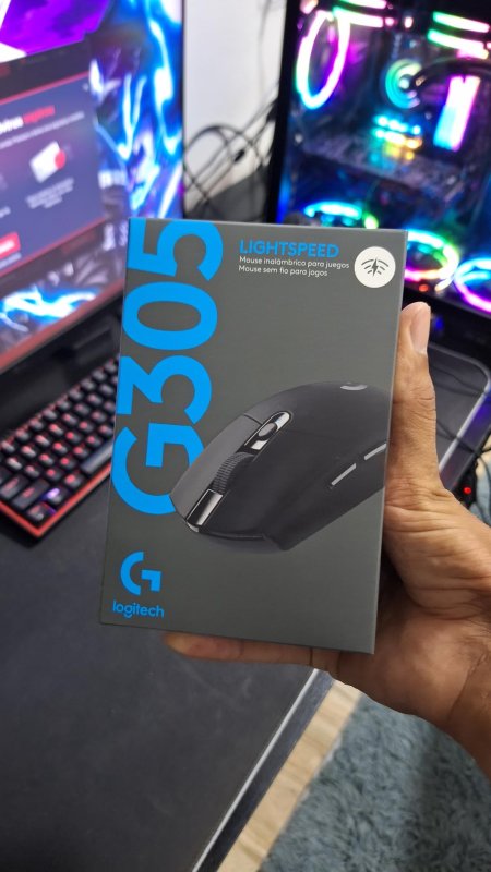 Mouse Sem Fio Logitech G305 LIGHTSPEED Preto