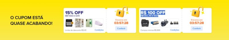 CUPOM MERCADO LIVRE - 15% OFF no site todo