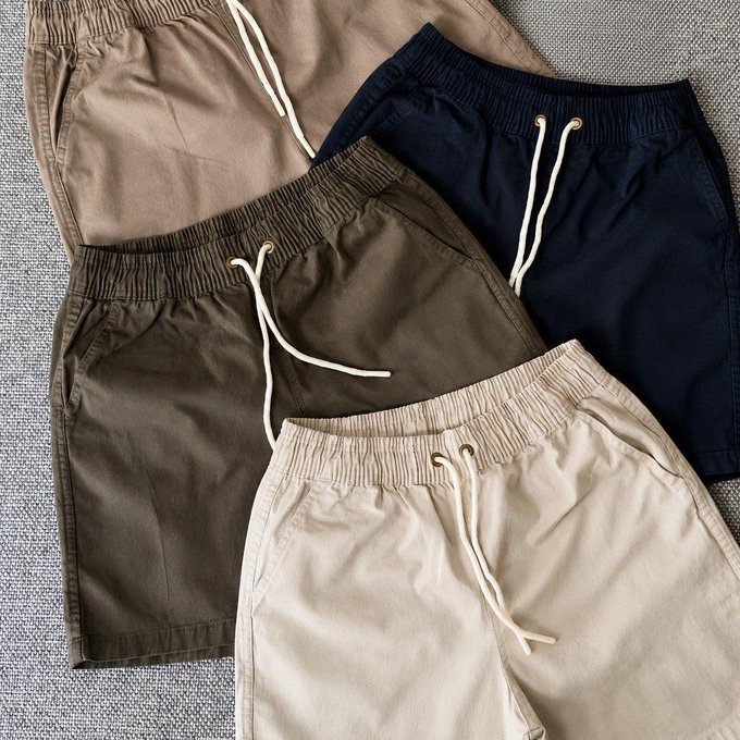 Kit com 3 Shorts Mauricinho em Linho