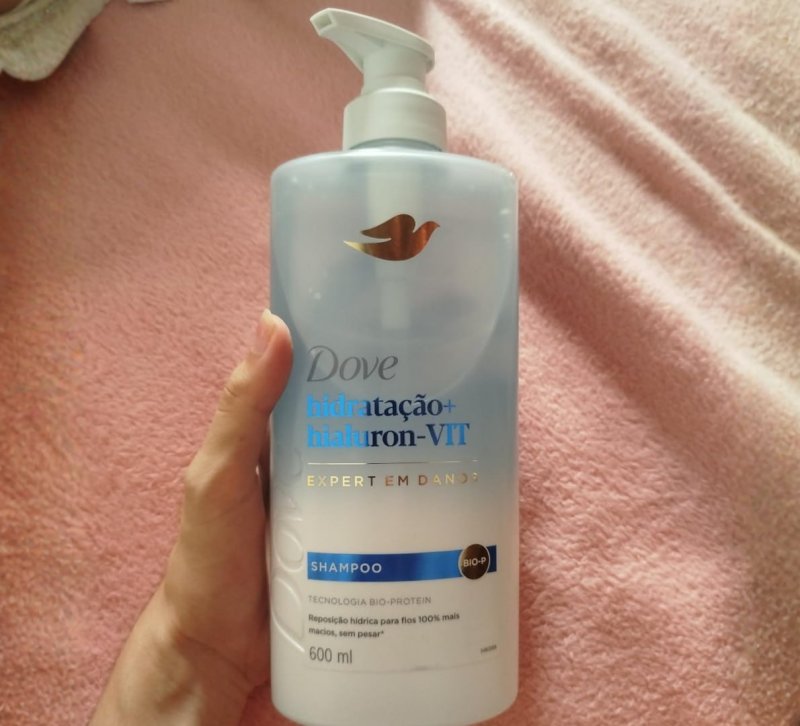 Dove Shampoo Hidratação + Hialuron-Vit 600ml Pump