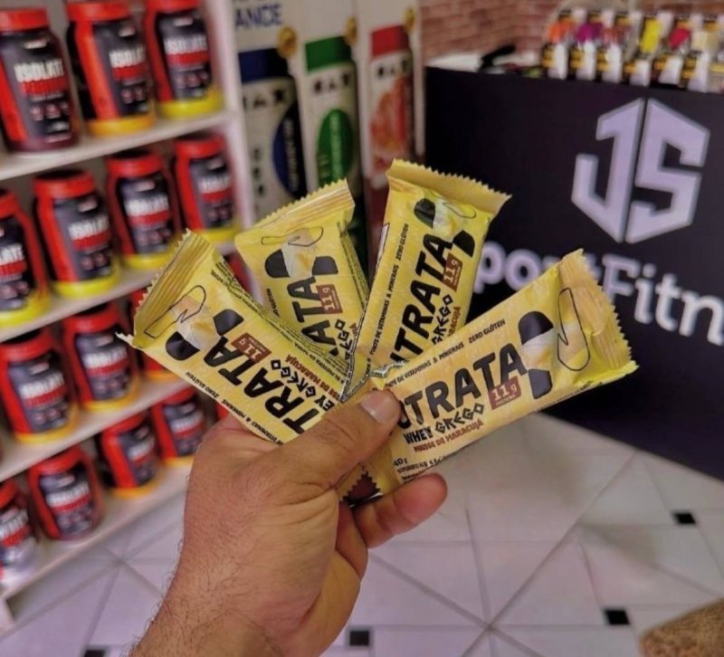Barra Whey Grego 40g 12 Unidades Mousse De Maracujá Nutrata