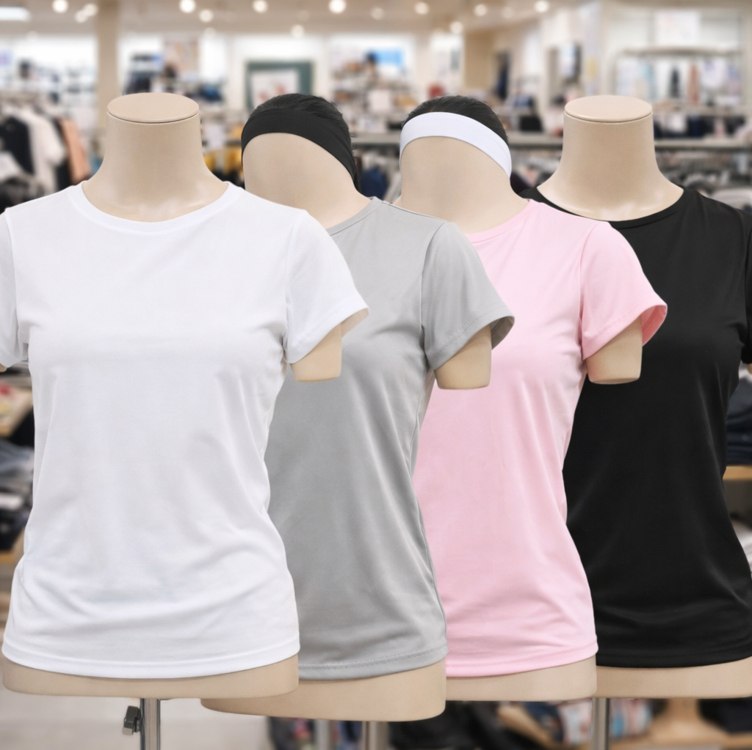 Kit 4 Blusas Feminina Fitness Dry Fit Camiseta Academia Moda
